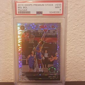 2019-20 NBA HOOPS PREMIUM STICK BOL BOL PULSAR PRIZM ROOKIE CARD #223 PSA 9 MINT